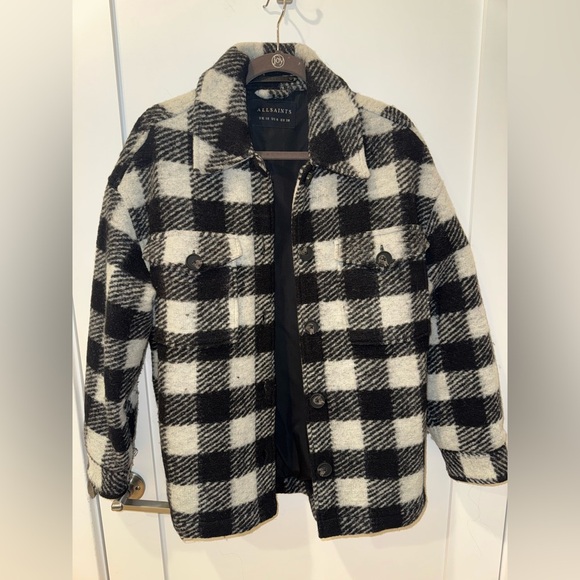 All Saints Fenix check jacket, size 6 - Picture 8 of 11